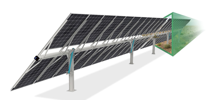 KST-2P TRACKER ORIZZONTALE A SINGOLO ASSE DOPPIO VERTICALE