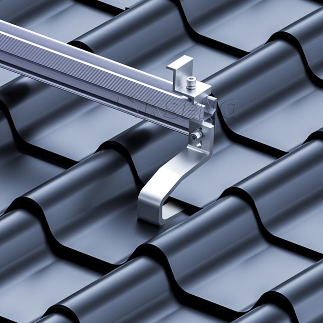 Gancio per tetto in piastrelle di facile installazione in acciaio inossidabile SUS304 all'ingrosso per sistema di montaggio solare