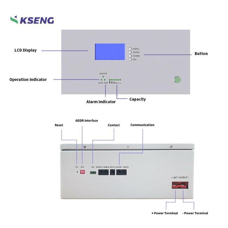 Batteria al litio domestica Smart BMS Powerwall di accumulo dell'energia 48V 100Ah 5Kwh per il sistema solare