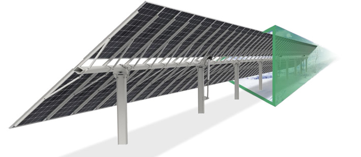 KST-2PM TRACKER ORIZZONTALE A SINGOLO ASSE DOPPIO VERTICALE
