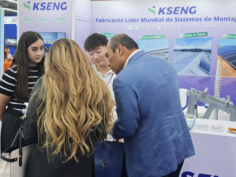 RE+ Mexico 2026 - I supporti solari All-Scenario di Kseng Solar suscitano un forte interesse nel mercato messicano