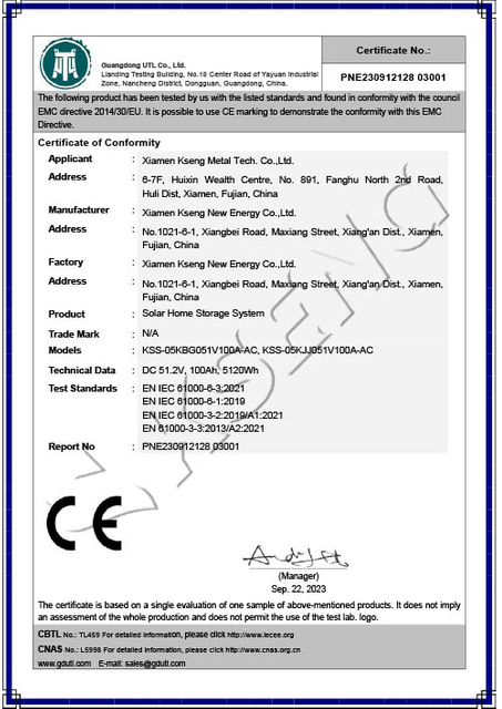 Certificato PNE230912128 03001