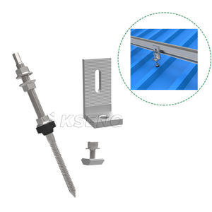 Bullone di sospensione per tetto solare all'ingrosso con piedini a L solari per montaggio su tetto spiovente in metallo
