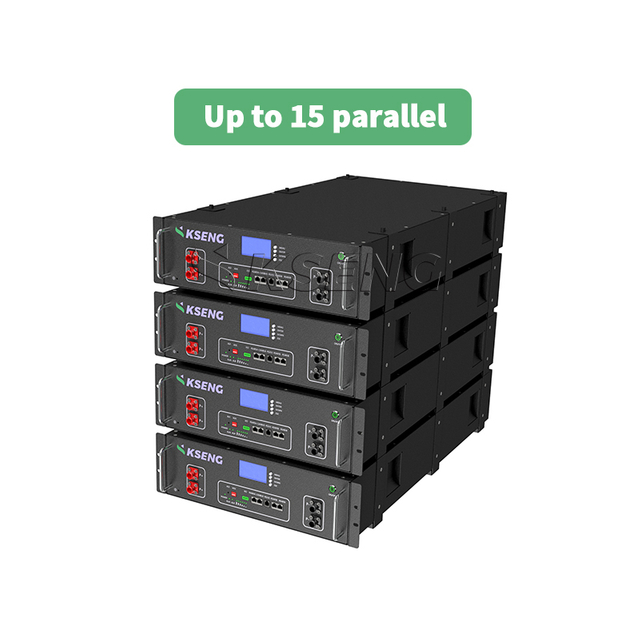 Pacchetto batteria Lifepo4 per installazione su rack per batterie agli ioni di litio Kseng 51.2V 200Ah