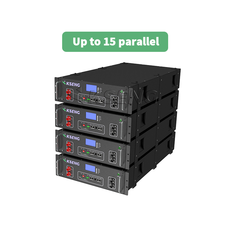Pacchetto batteria Lifepo4 per installazione su rack per batterie agli ioni di litio Kseng 51.2V 200Ah