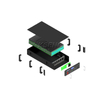 Pacchetto batteria Lifepo4 per installazione su rack per batterie agli ioni di litio Kseng 51.2V 200Ah
