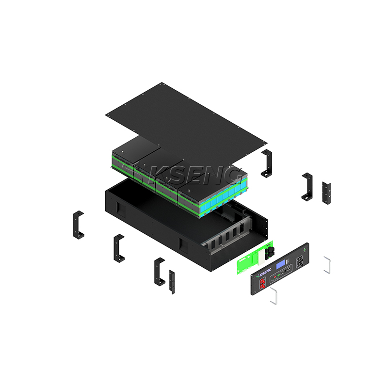 Pacchetto batteria Lifepo4 per installazione su rack per batterie agli ioni di litio Kseng 51.2V 200Ah