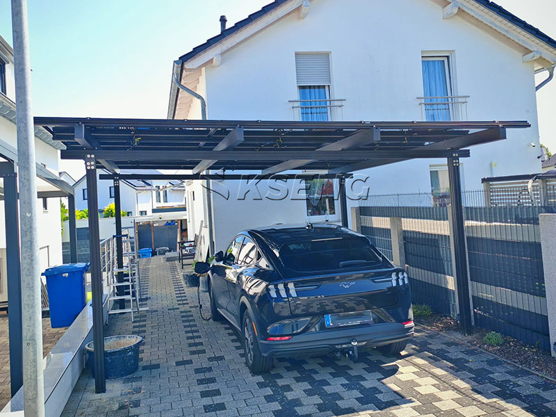 Kseng 2026 Progetto di montaggio di un posto auto coperto solare per 2 auto in Germania (spedito dal magazzino europeo dei Paesi Bassi)
