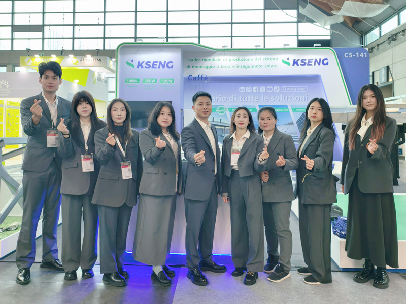 KEY Expo 2026 –Kseng Solar presenta soluzioni di racking solare a scenario completo in Italia