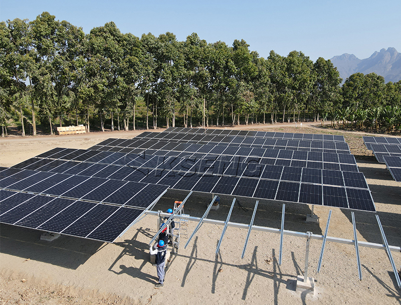 sistema di montaggio solare a terra