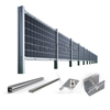 Sistema di montaggio per recinzione solare bifacciale verticale con struttura agricola in PVC