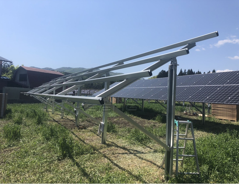 sistema di montaggio solare a terra