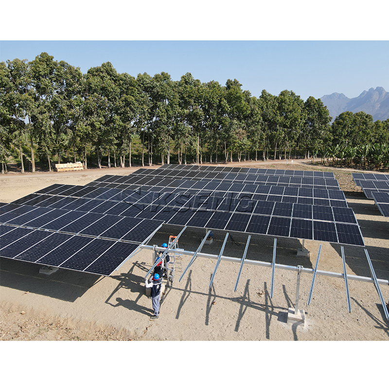  Struttura fissa regolabile per rack solare per montaggio a terra