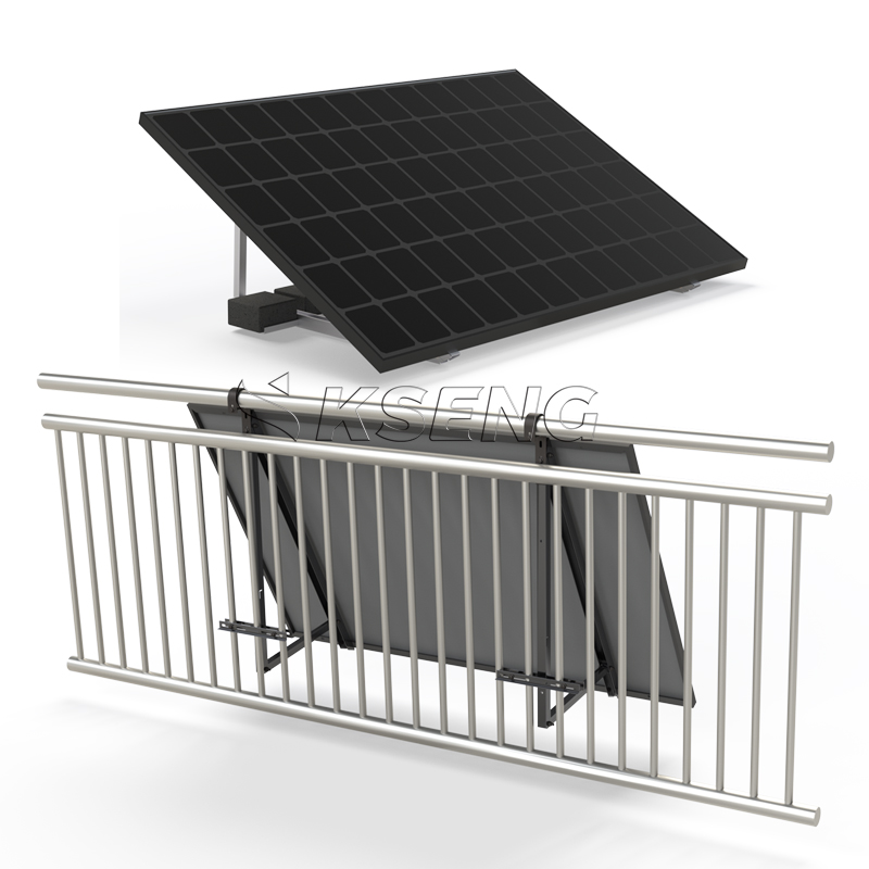 Staffa di montaggio solare per balcone regolabile