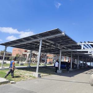 Posto auto coperto solare in acciaio al carbonio zincato Kseng - Sistema di tettoia per parcheggio solare durevole