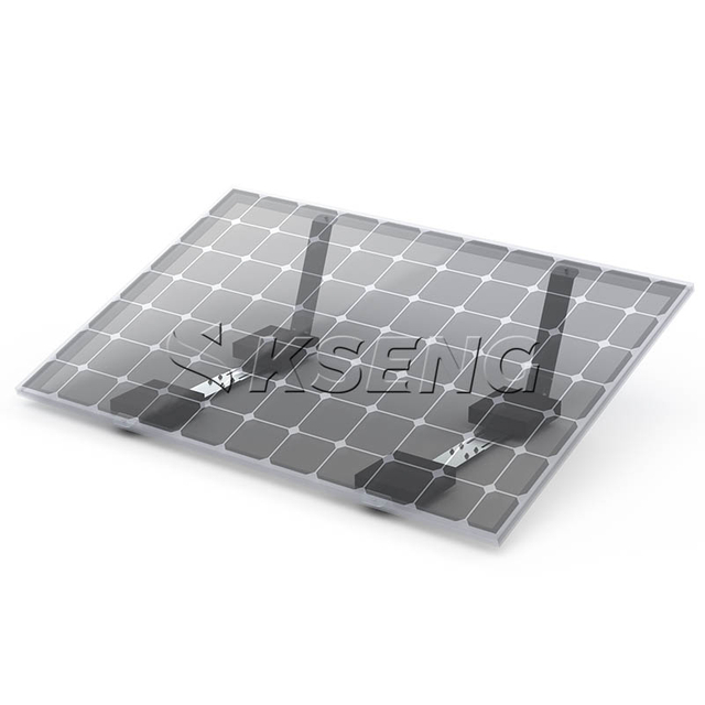 Sistema solare per tetto piano non penetrante con supporto zavorrato Mg-Al-Zn