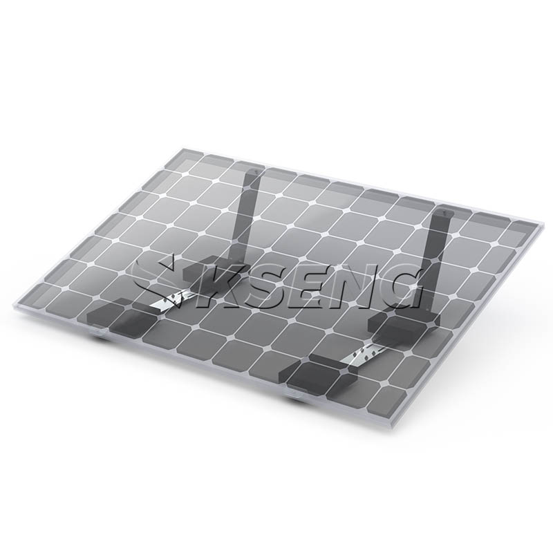 Sistema solare per tetto piano non penetrante con supporto zavorrato Mg-Al-Zn