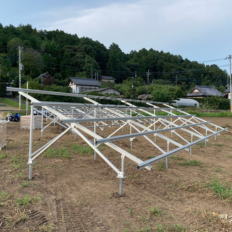 Installazione di scaffalature solari prefabbricate per una costruzione rapida