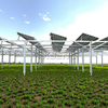 Sistema di montaggio a terra agricolo con struttura del parco solare Zn-Al-Mg