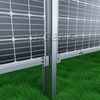 Sistema di montaggio per recinzione solare bifacciale verticale con struttura agricola in PVC