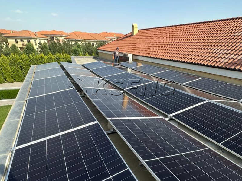 Impianto solare su tetto piano Azerbaigian
