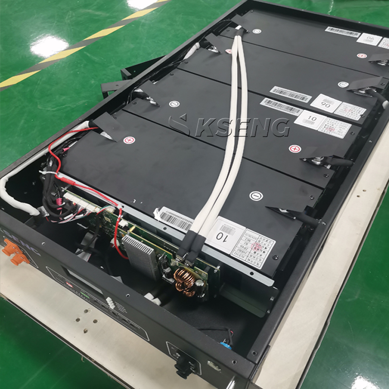 Pacchetto batteria Lifepo4 per installazione su rack per batterie agli ioni di litio Kseng 51.2V 200Ah
