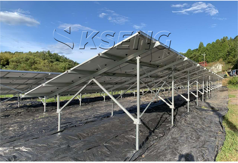 rack da terra solare