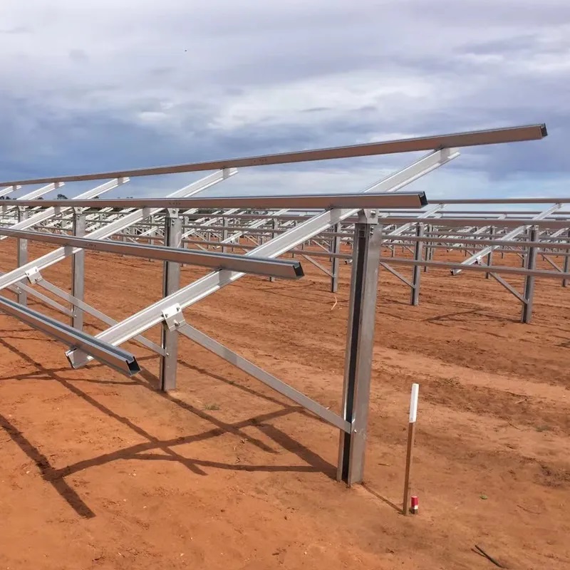 Staffa solare prefabbricata Kseng per impianto fotovoltaico su scala industriale