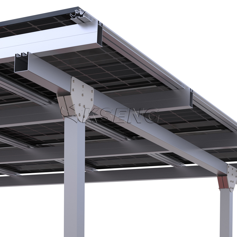 Tettoia per posto auto coperto solare in alluminio durevole in stock UE con garanzia di 10 anni