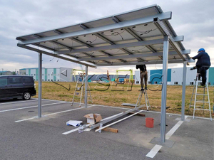 Posto auto coperto solare fotovoltaico con sistema di montaggio per posto auto coperto impermeabile personalizzato in Cina all'ingrosso