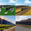 Sistema di montaggio per recinzione solare bifacciale verticale con struttura agricola in PVC