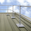 Sistema di sicurezza per guardrail sul tetto con zincatura a caldo a installazione rapida