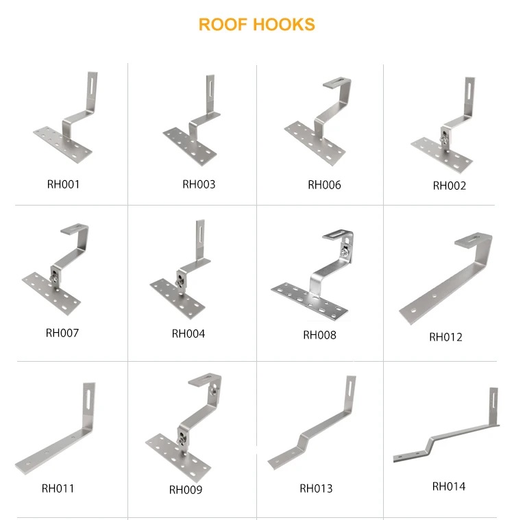 Gancio per tetto in piastrelle per pannello solare SUS 304 vendita diretta in fabbrica