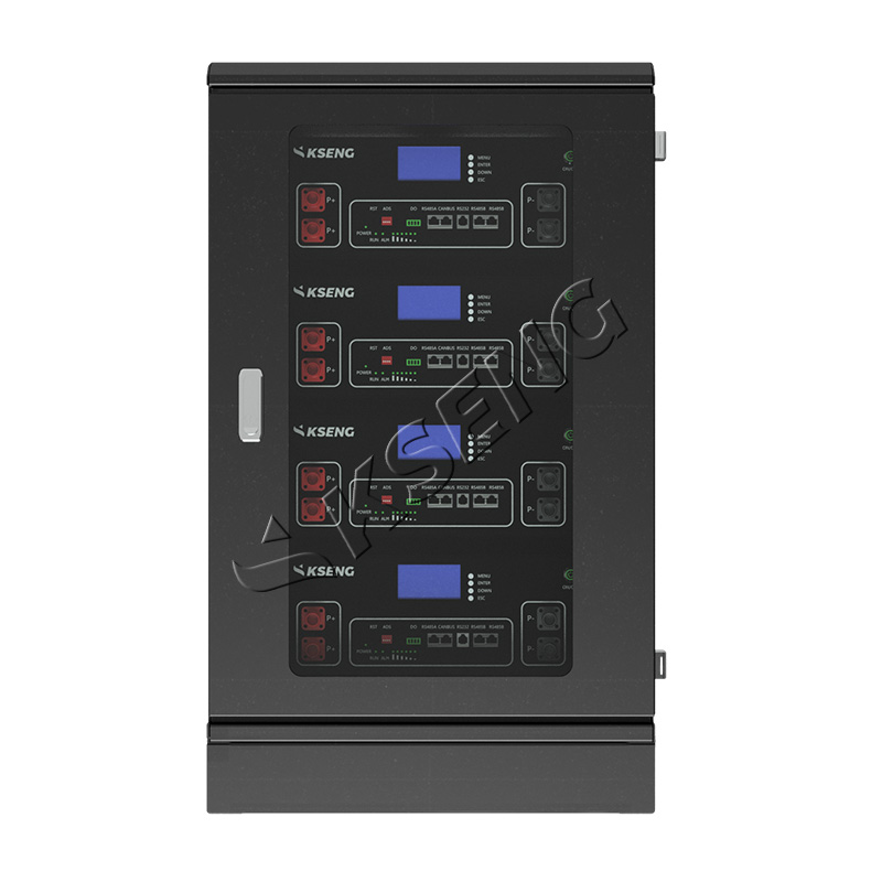 Batteria agli ioni di litio Kseng 51.2V 100Ah montata su rack 5kw 10kw 20kw 30kw Sistemi solari Lifepo4 Batteria