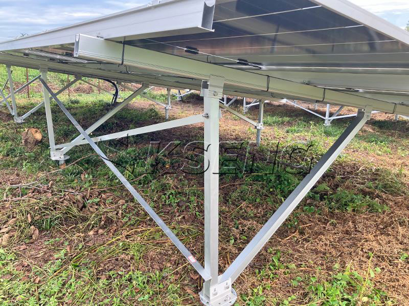 staffa di montaggio per pannelli fotovoltaici in lega di alluminio
