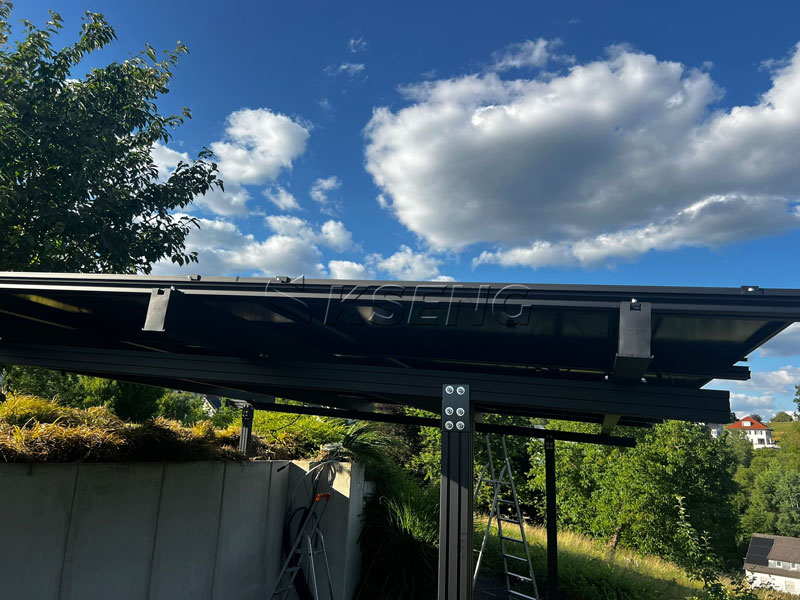 Pergola solare impermeabile