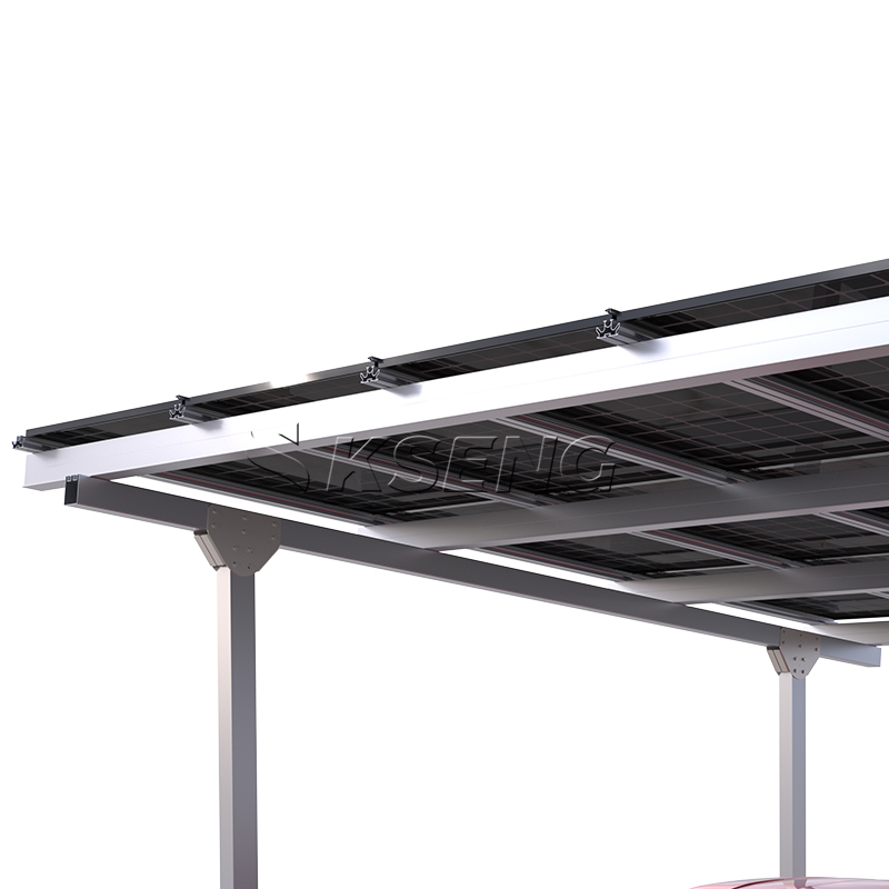 Tettoia per posto auto coperto solare in alluminio durevole in stock UE con garanzia di 10 anni