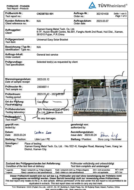 Staffa TUV-Universal Easy Solar 3