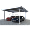 Sistema di scaffalature per posto auto coperto solare Struttura in alluminio resistente al vento e resistente all'acqua