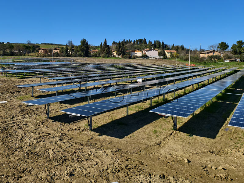 Caso di studio – Progetto di inseguitore solare KST-1P-TL da 11 MW in Italia