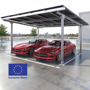 Tettoia per posto auto coperto solare in alluminio durevole in stock UE con garanzia di 10 anni