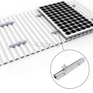 Kit mini binario solare in alluminio Sistema di montaggio fotovoltaico sul tetto in metallo