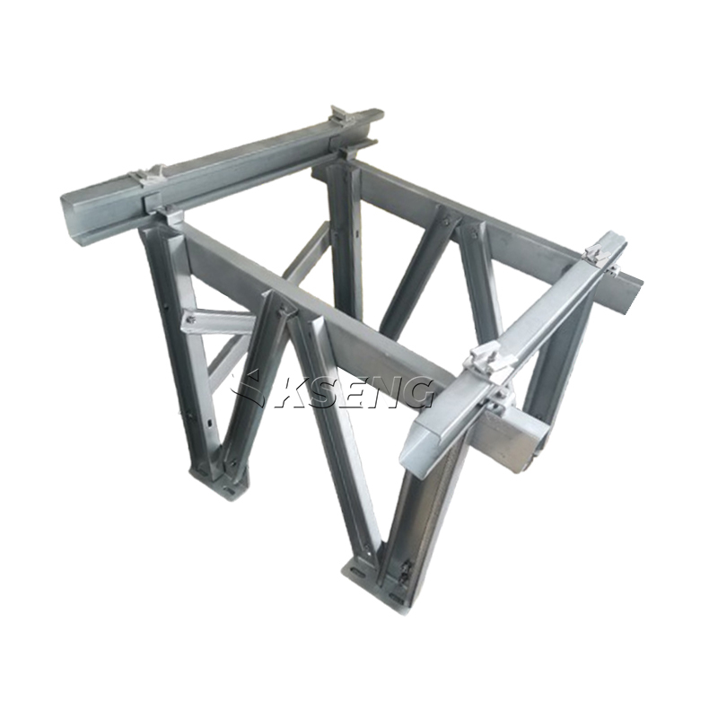 Scaffalature solari per montaggio a terra in acciaio rivestito in Zn-Al-Mg