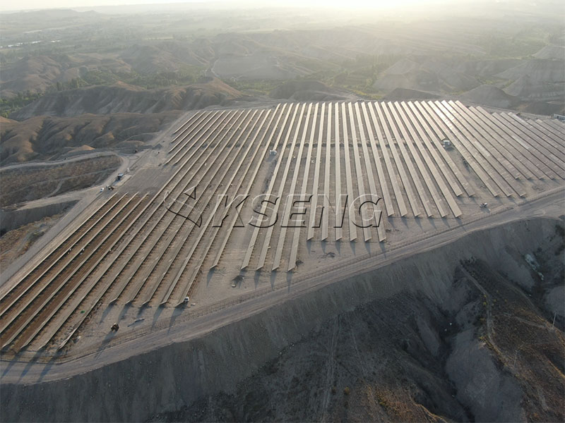 Progetto fotovoltaico solare da 18 MW per la fabbrica di cemento Namangan in Uzbekistan completato con il sistema di montaggio a terra Kseng Magnesio-Zinco-Alluminio