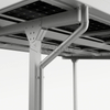 Tettoia per posto auto coperto solare in alluminio durevole in stock UE con garanzia di 10 anni