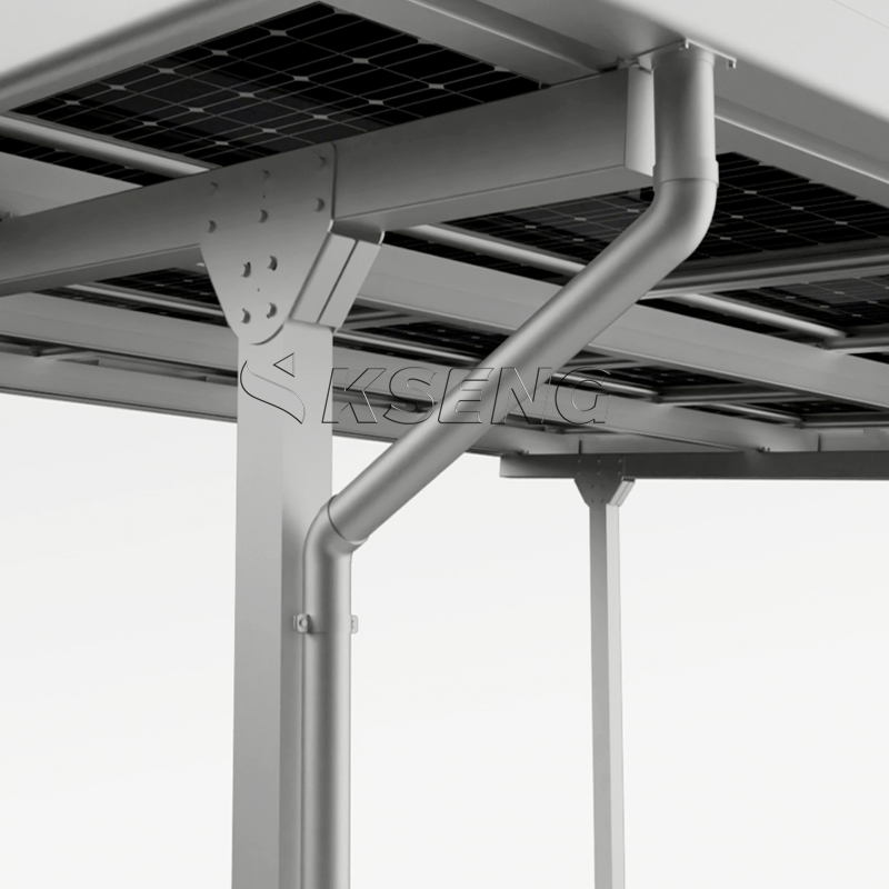 Tettoia per posto auto coperto solare in alluminio durevole in stock UE con garanzia di 10 anni