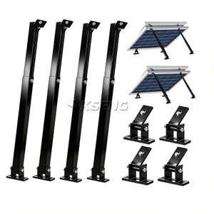 Staffe solari in alluminio KSENG Supporto per gamba anteriore posteriore regolabile (intervallo di angolazione 10-15 &deg;, 15-30 &deg;, 30-60 &deg;)