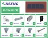 Sistema di montaggio solare per tetto in tegole Kseng R061 con gancio per tetto HA-1101