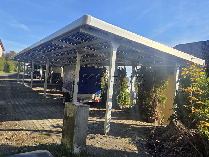 Struttura di montaggio in alluminio per un posto auto coperto solare commerciale