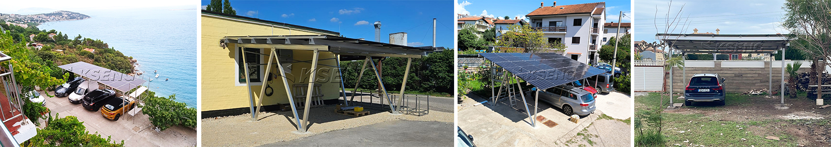 Posto auto coperto solare Croazia1 